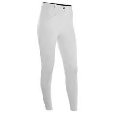 女士竞赛半皮马裤-白色-弹性耐磨活动自如-100系列